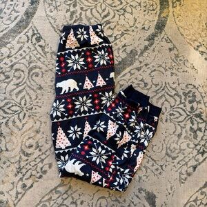Cozy Winter Pattern Pajama Pants